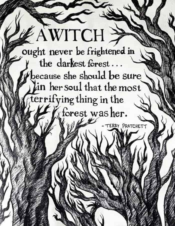 A Witch Ought Never Be Frightened Terry Pratchett