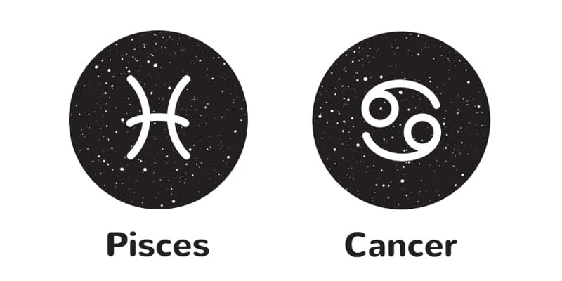 Pisces Symbol - Cancer Zodiac Sign