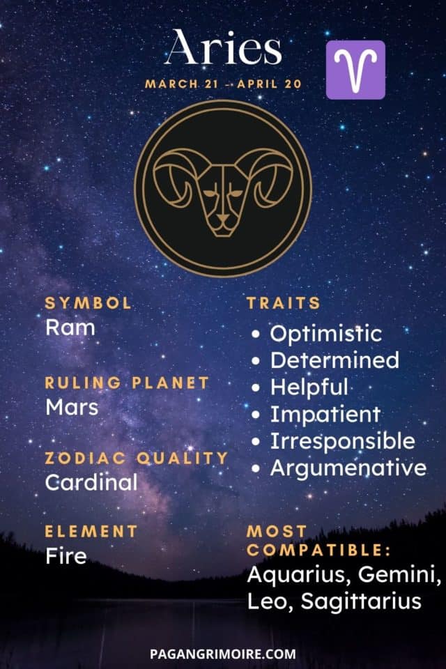 Aries: Personality Traits of the Ram | The Pagan Grimoire