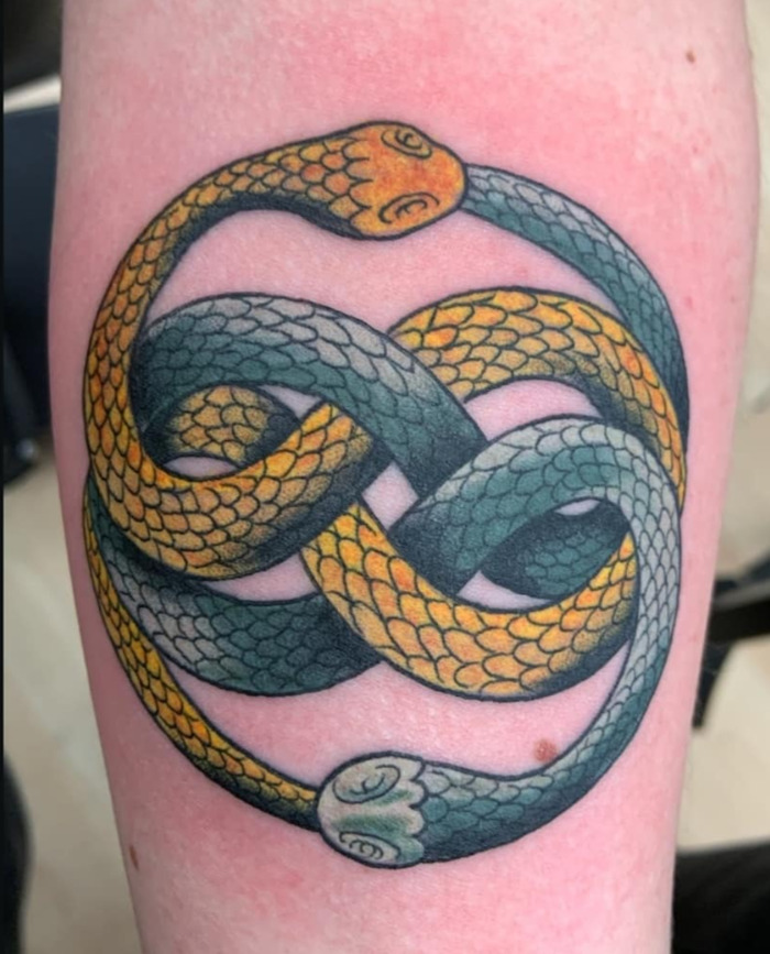 Neverending Story Snake Tattoo Amulet
