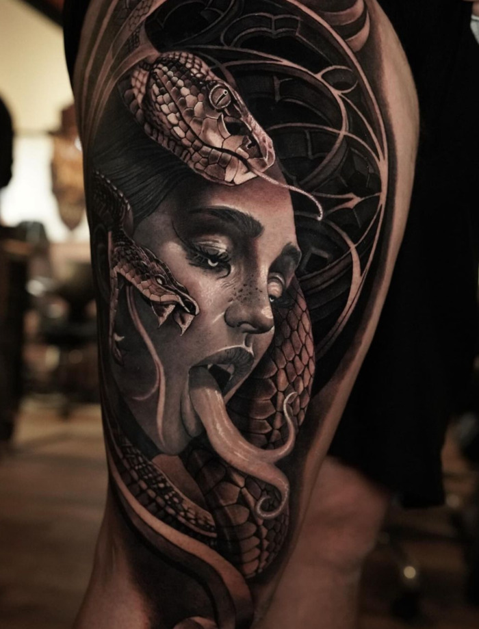 Medusa Snake Tattoo