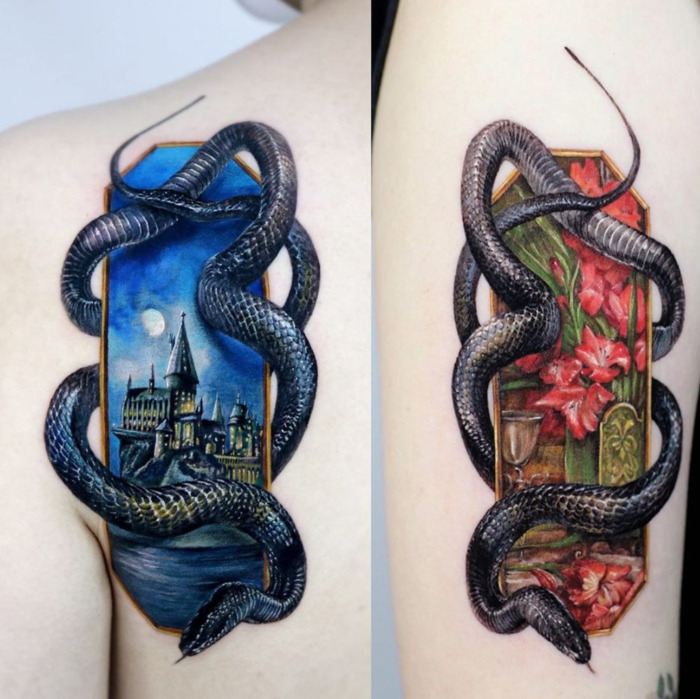 Fantasy Snakes Tattoos