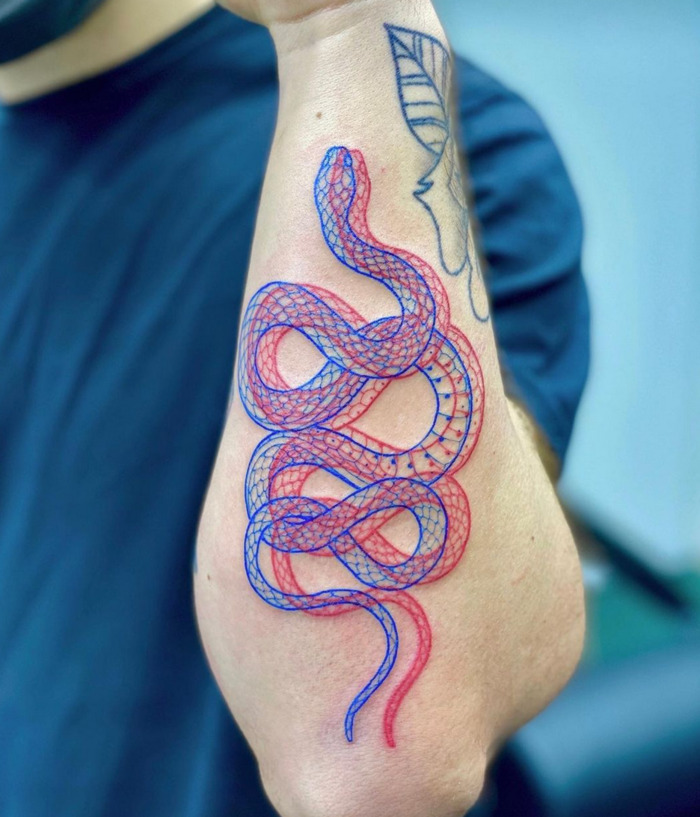 3D Serpent Tattoo