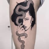 Snake Tattoos - woman