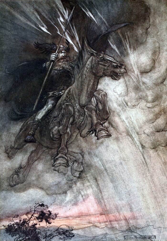 Odin - Riding Slepinir