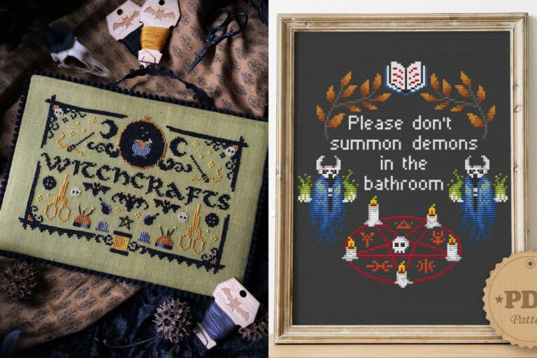 25 Spooky Halloween Cross-Stitch Patterns For When You’re Feeling Crafty