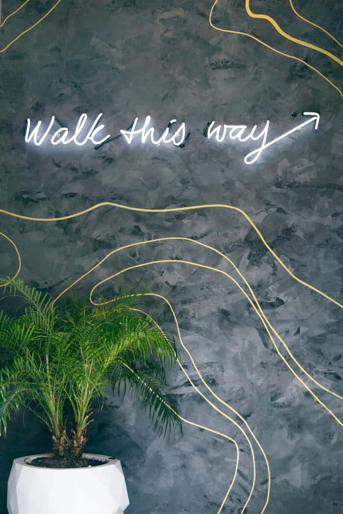 Live With Intention As a Witch - Walk This Way Sign