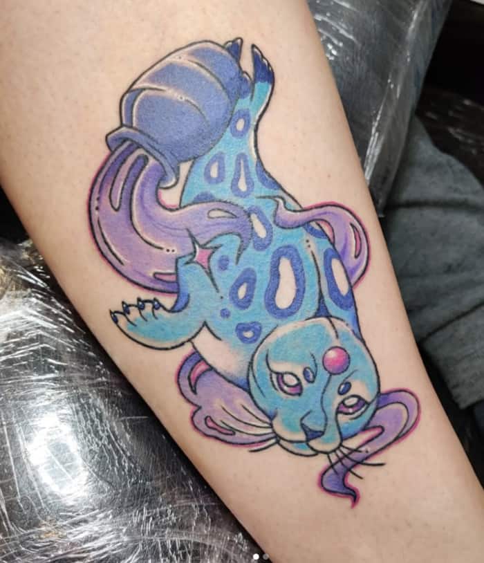 Aquarius Tattoos - seal water bearer