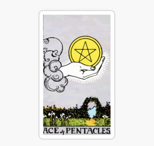 Ace of Pentacles Tarot Card Meanings - Rider-Waite Deck