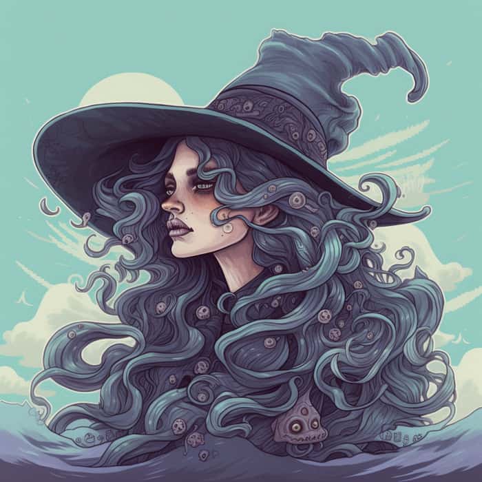 Sea Witches - Witch Emerging from the ocean