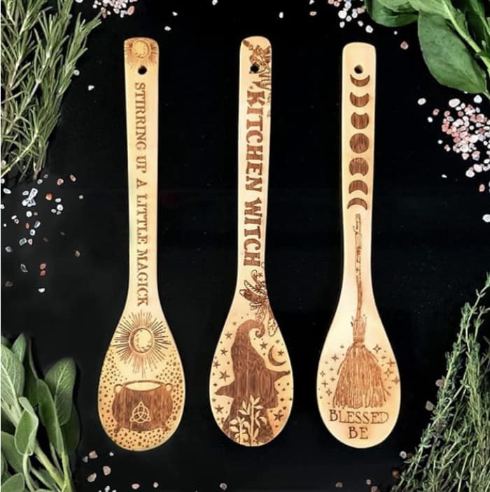 Gifts for Witches - Carved Wooden Spoons