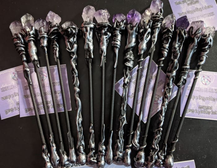 Gifts for Witches - Amethyst Wands