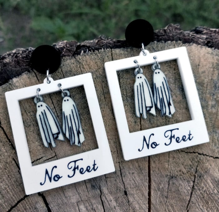 Gifts for Witches - Beetlejuice Ghost Earrings