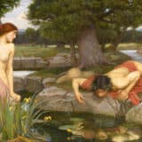 Narcissus and Echo Myth - John William Waterhouse