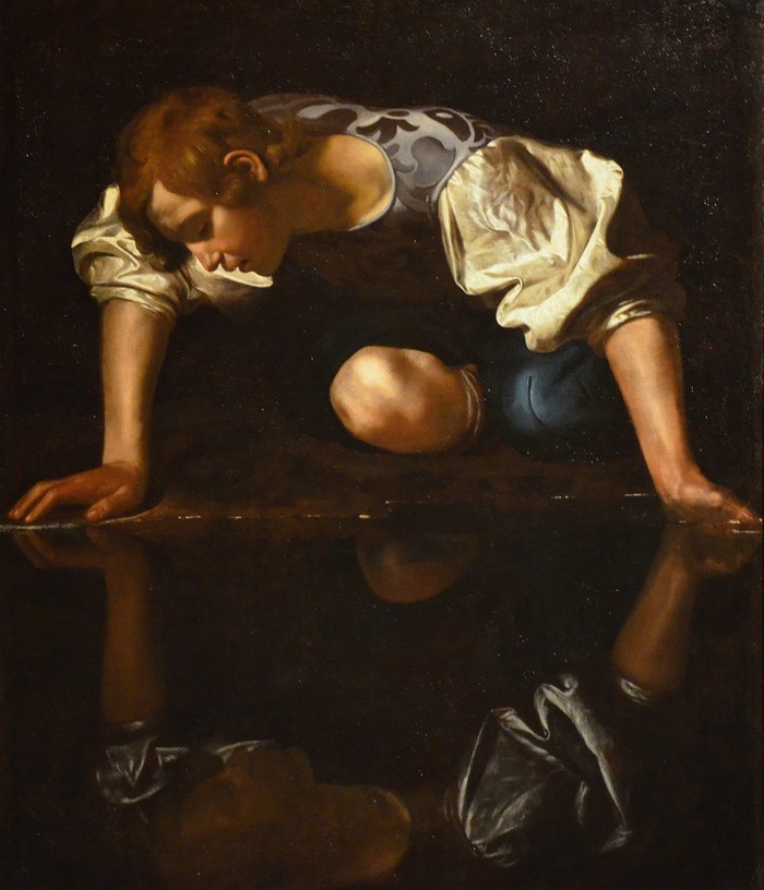 Narcissus and Echo Myth - Caravaggio