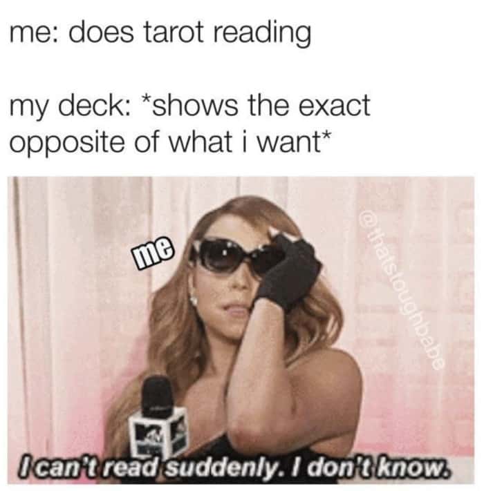 tarot reading can't read mariah carey