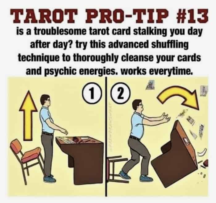 tarot pro tip table flip