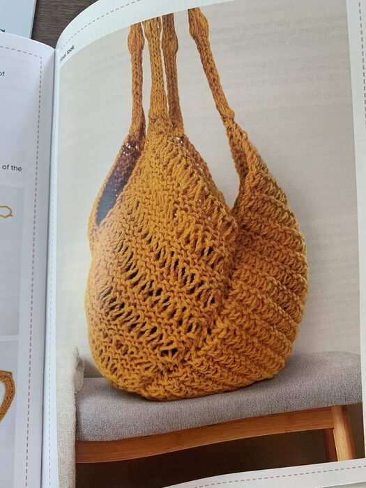 Hooks and Needles knitting project - purse