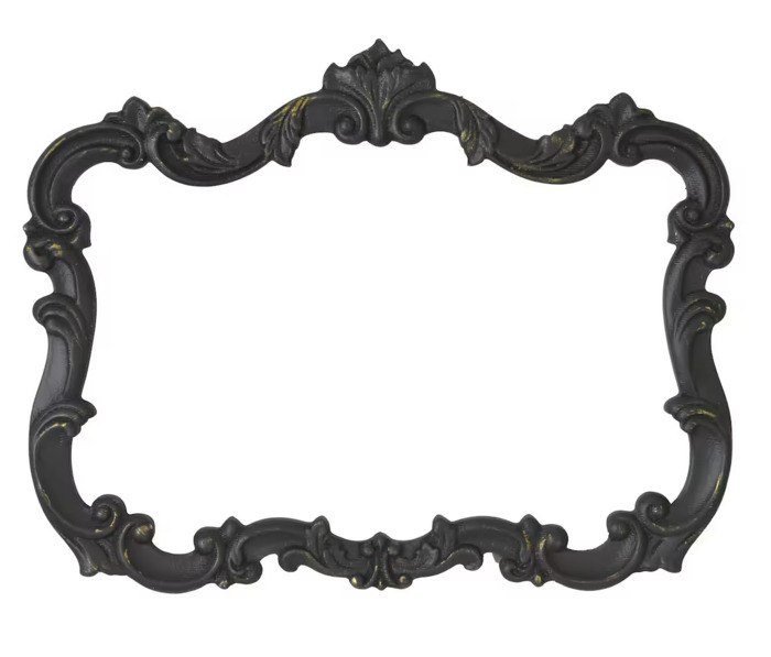 black ornate gothic frame