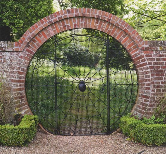 spiderweb gate from Hoveton Hall Gardens