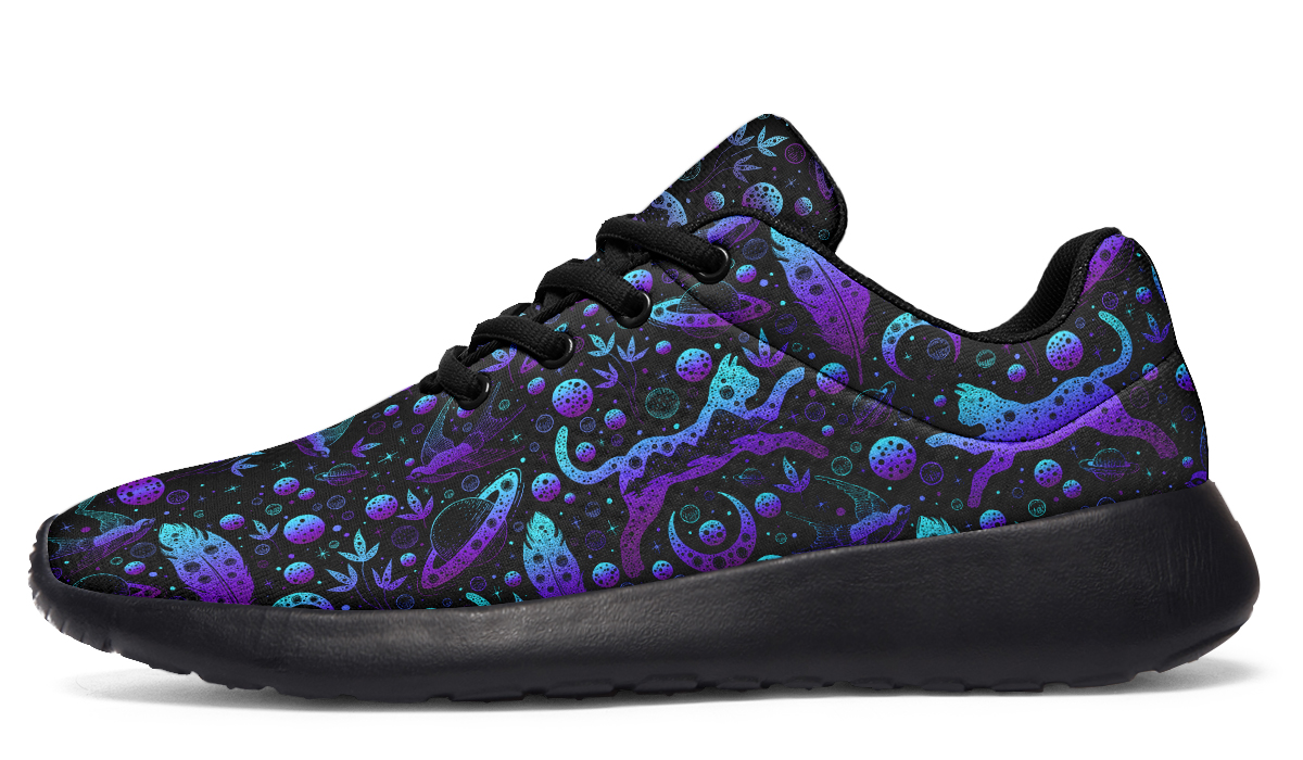 Pastel Goth Galaxy Cat Sneakers