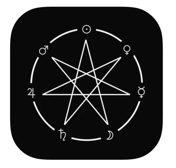 Planetary Magick App Icon Seven Rayed Star